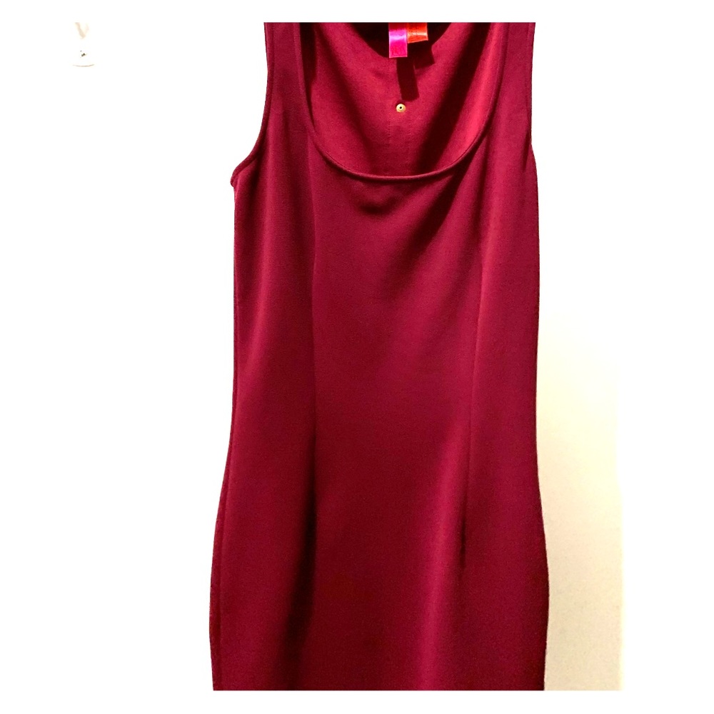 Maroon mini Dress w/ Gold Embellishments on back